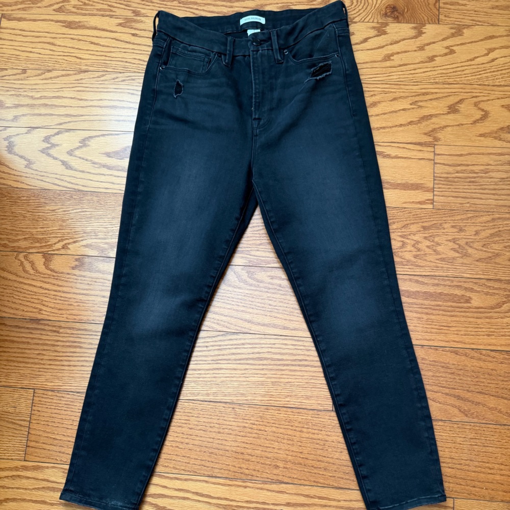 Good American Midnight Black Skinny Jeans